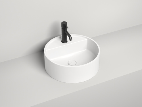 Раковина из искусственного камня S-Stone Salini ARMONIA 130126M 50х50 накладная цвет белый без отверстий под смеситель
